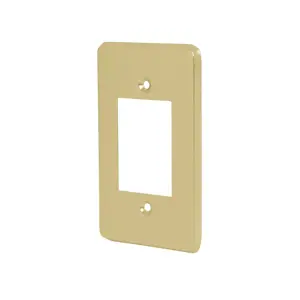 46437 / PATR-E Placa 3 módulos, de aluminio, línea Económica, Volteck