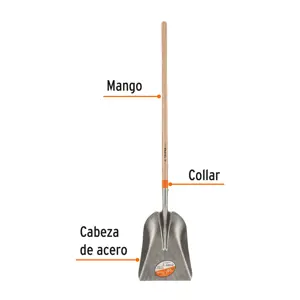 Pala carbonera Classic, mango largo 49