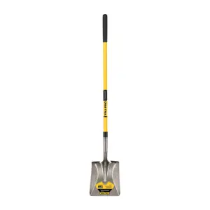 17167 / PCL-F Truper Pala cuadrada Tru Pro, mango largo de fibra de vidrio 48