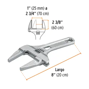 Llave ajustable 8