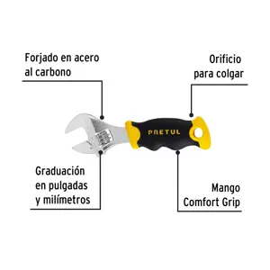 Llave ajustable (perico corto) 5