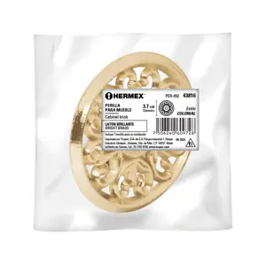 43816 / PER-052 Hermex Perilla metálica estilo 