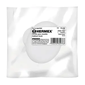 Perilla cerámica blanca, Hermex