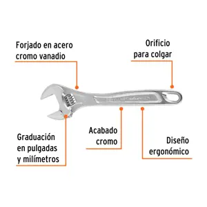 Llave ajustable (perico) 10