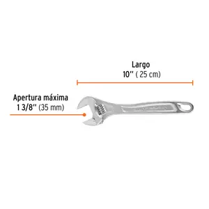 Llave ajustable (perico) 10