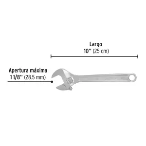 Llave ajustable (perico) 10