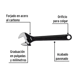 Llave ajustable (perico) 10