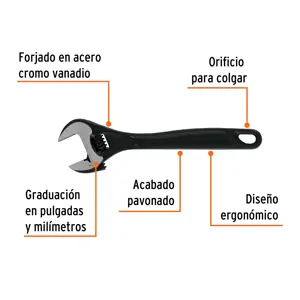 Llave ajustable (perico) 12