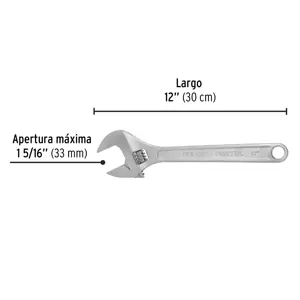 Llave ajustable (perico) 12