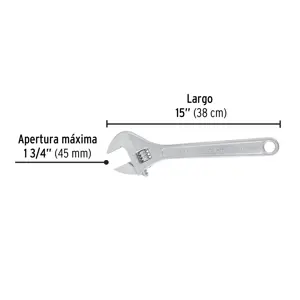 Llave ajustable (perico) 15