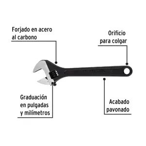 Llave ajustable (perico) 15
