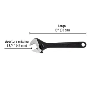 Llave ajustable (perico) 15