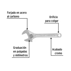 Llave ajustable (perico) 6