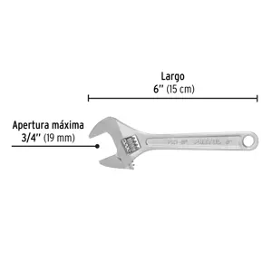 Llave ajustable (perico) 6