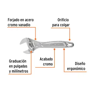 Llave ajustable (perico) 8