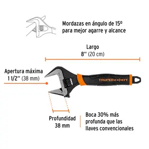 Llave ajustable (perico) 8