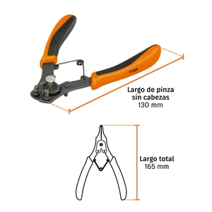 Truper Pinza para anillos de retención 6