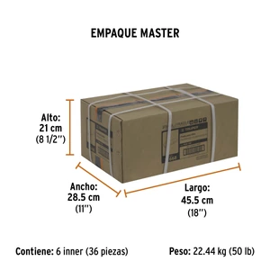 Piedra para asentar 200 mm, doble grano 150 y 240, Truper