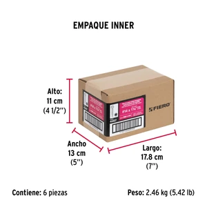 Fiero Bolsa con 50 pijas 1-1/4