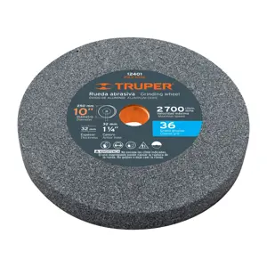 12401 / PIES-1036 Truper Rueda abrasiva p/esmeril 10X1 1/4