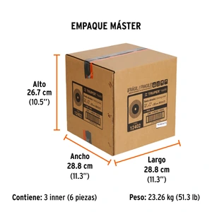 Truper Rueda abrasiva p/esmeril 10X1 1/4