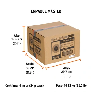 Truper Rueda abrasiva p/esmeril 5X3/4
