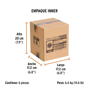 Truper Rueda abrasiva p/esmeril 6 X 1
