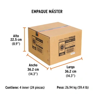 Truper Rueda abrasiva p/esmeril 6 X 1