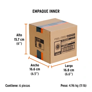 Truper Rueda abrasiva p/esmeril 6X3/4