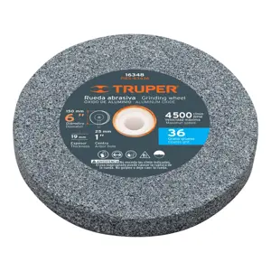 Truper Rueda abrasiva p/esmeril 6X3/4