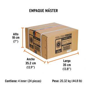 Truper Rueda abrasiva p/esmeril 6X3/4