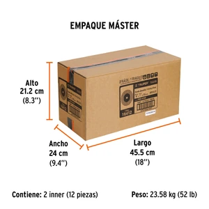 Truper Rueda abrasiva p/esmeril 8 X 1