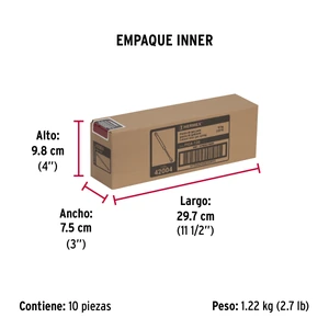 Pistón a gas con capacidad de 120 N / 12 kg, Hermex