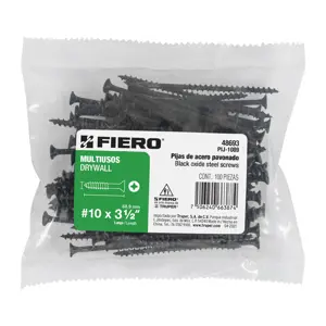 Bolsa con 100 pijas #10 x 3-1/2
