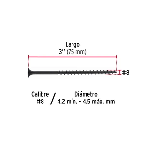 Bolsa con 100 pijas #8 x 3