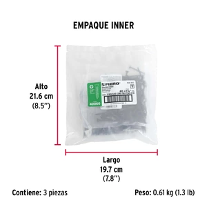 Bolsa con 100 pijas #6 x 1-5/8