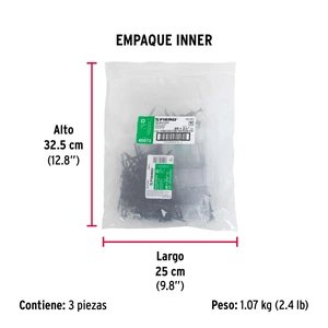 Bolsa con 100 pijas #8 x 2-1/2