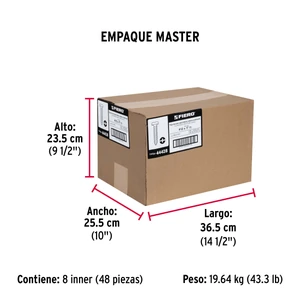 Bolsa con 100 pijas para lámina, #12 x 1