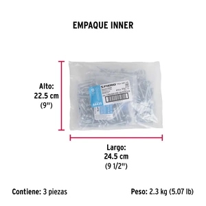 Bolsa con 100 pijas para lámina, #14 x 1-1/2