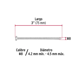 Bolsa con 150 pijas para lámina, #8 x 3