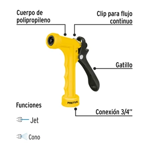 Pistola para riego de 5