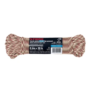 Piola de nylon paracord de 4mm x 30m camo, madeja, FIERO