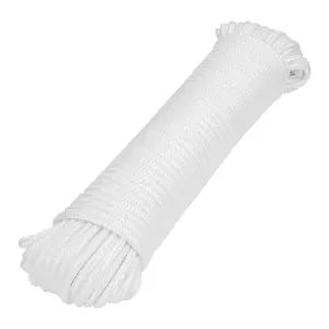 Piola de poliéster diamante de 6mmx30m blanca, madeja, FIERO