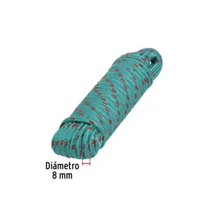 Fiero Piola de polipropileno trenzada de 8mm x 15m en madeja