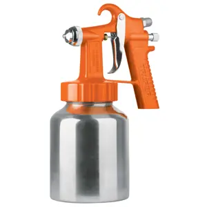 19510 / PIPI-27 Pistola p/pintar baja presión, naranja, entrada sup, Truper