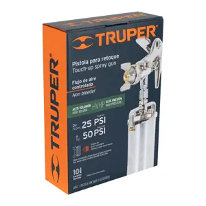 14088 / PIPI-300 Pistola compacta p/retoque HVHP vaso alum, 1.5 mm, Truper