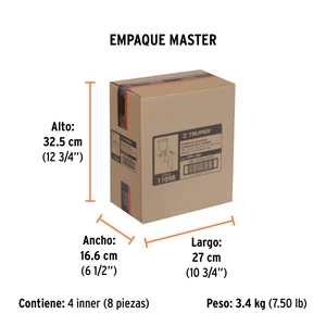 Pistola compacta p/retoque LVMP vaso alum, 0.5 mm, Truper
