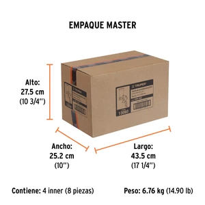 Pistola p/pintar gravedad LVMP vaso aluminio, 2 mm, Truper