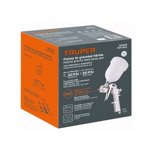 Pistola p/pintar híbrida vaso plástico,1.5mm, TRUPER