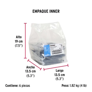 Fiero Bolsa con 200 pijas #8 x 1